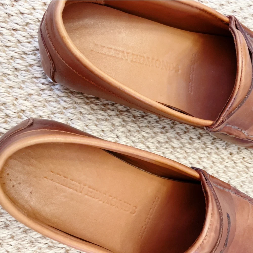 Allen Edmonds Super Sport Moc Toe Penny Loafer Datk Chili Leather Size 10.5 - Picture 6 of 11